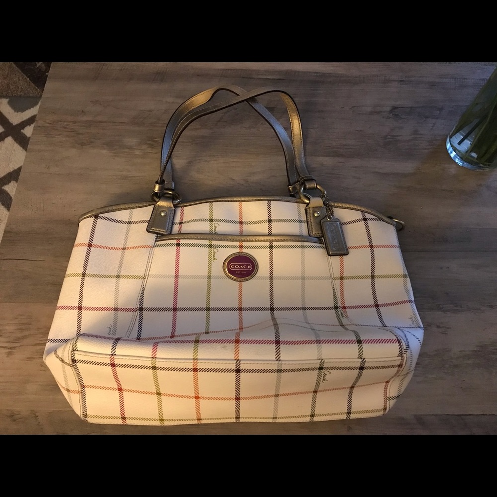 Multicolored Authentic Coach Bag With Strap And Z… - image 1
